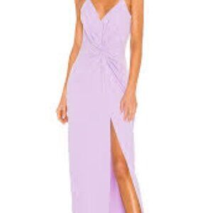 Amanda Uprichard Ellie Maxi Dress in Lavendar (Size Small)